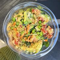watermelon poke salad (best salad ever)  at Mendocino Farms - 180 Broadway in San Diego