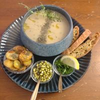 Blumenkohl-Cremesuppe at Caféteket in Slagelse