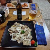 Pilz-Ravioli vegetarisch at Ahora Si in Samara