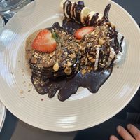 Chocolate pancakes  at Fern & Fika - Birger Jarlsgatan in Stockholm