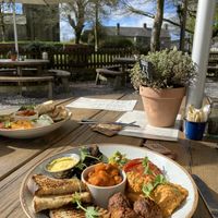 Vegan breakfast   at Cafe On The Green in Widecombe In The Moor