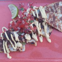 Cashew cheese quesadillas at Majestic in Crete
