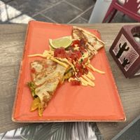 Cashed cheese quesadilla   at Majestic in Crete
