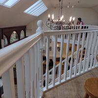 Mezzanine level at Café de Paulo in Inverness