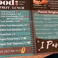 Menu at 'Ccino Caffetteria Paninoteca in Brielle