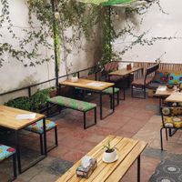 Outside at Guac On in Addis Ababa