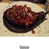 Stuffed aubergine at Nature and Peace in Istanbul