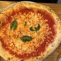 Tomato sugo, vegan mozzarella, basil, extra virgin olive oil  at Salerno Pizza in Edinburgh