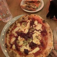 Pizza n9 and focaccia   at Salerno Pizza in Edinburgh