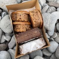 Vegan pastries  at Pimpinelas Coffe Shop Vegetariano in Santa Cruz Madeira