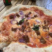 Vegane Thunfischpizza  at 480Grad Pizza in Nuremberg