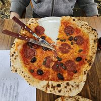 No Chorizo pizza at 480Grad Pizza in Nuremberg