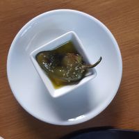 Grilled chilly pepper at Komitet 27 in Kragujevac