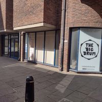 Exterior view from the other end of the road at The Big Drum in Canterbury