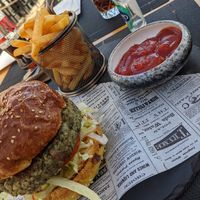 Vegan burger at Forr Icy Bar in Hvar