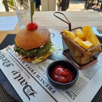 Vegan burger at Forr Icy Bar in Hvar
