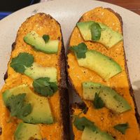 Tumaca bread  at La Kombucheria in Merida