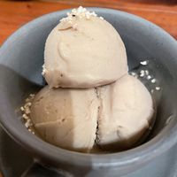 Banana ice cream!! at La Kombucheria in Merida