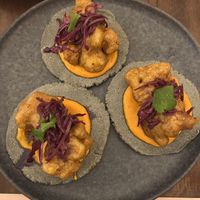 Cauli tacos  at La Kombucheria in Merida