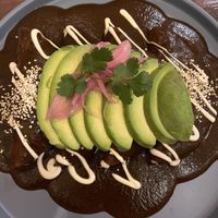 Enmoladas de papa   at La Kombucheria in Merida