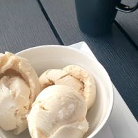Vegan ice cream at Pub Eden in Kiruna