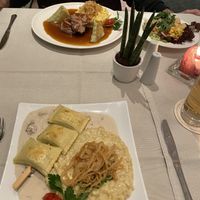 Vegane Spätzle mit veganen Maultaschen   at Restaurant Knoblauch in Friedrichshafen