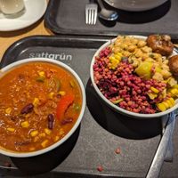 Soup and salad bowl at Sattgrün - Flingern in Dusseldorf