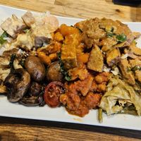 The big plate (16.90) without much free space left at Sattgrün - Flingern in Dusseldorf