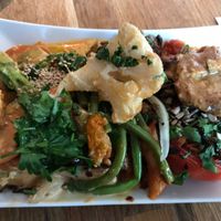 A mix of various dishes at Sattgrün - Flingern in Dusseldorf