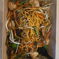 Pan Fried Pancit Noodles 🍜 at Empty Bowl Gourmet Noodle Bar in Santa Barbara