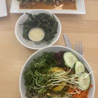 Kale macro bowl, shishito peppers and NYC roll  at Christopher's Kitchen in Palm Beach Gardens