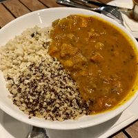 Coconut curry bowl  at Christopher's Kitchen in Palm Beach Gardens