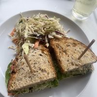 Avocado sandwich with side of cole slaw  at Christopher's Kitchen in Palm Beach Gardens