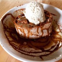 cinnamon roll at Christopher's Kitchen in Palm Beach Gardens