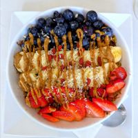 Acai Bowl with Almond Butter Drizzle at Christopher's Kitchen in Palm Beach Gardens
