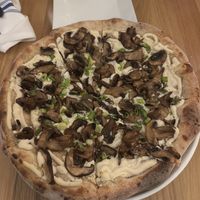 Mushroom  pizza  at Christopher's Kitchen in Palm Beach Gardens