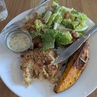 Crab cakes with sweet potatoes at Christopher's Kitchen in Palm Beach Gardens