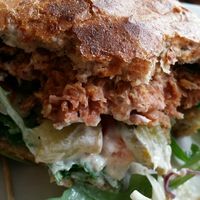 beyond burger detail at Christopher's Kitchen in Palm Beach Gardens