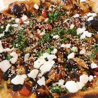 bbq pizza  at Christopher's Kitchen in Palm Beach Gardens