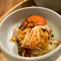 Always nice to find some vegan kimchi!  at Chahororok Tea House in Seoul