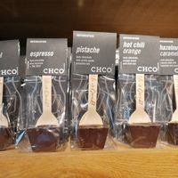 Hot choc flavours at Chocolate Company Cafe in Groningen