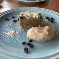 White choc and raisin cake  at Cafe Atl in Osaka