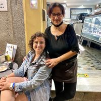 Owner Sara at Caffe del Corso in Tropea