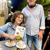 Owner Antonio at Caffe del Corso in Tropea