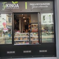 Outside restaurant at Biocoop in Vannes