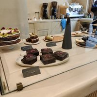 Brownies and carrot cake at La Papa in Barcelona