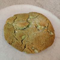 Matcha cookie at La Papa in Barcelona