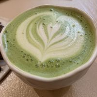 Matcha latte  at La Papa in Barcelona