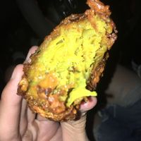 Onion Bhajis at Gate of India in St Pauls Bay