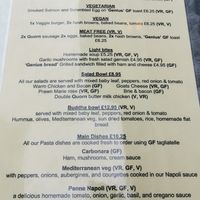 Ve9, Vegetarian and Gluten free menu at Aragon's in Ludlow